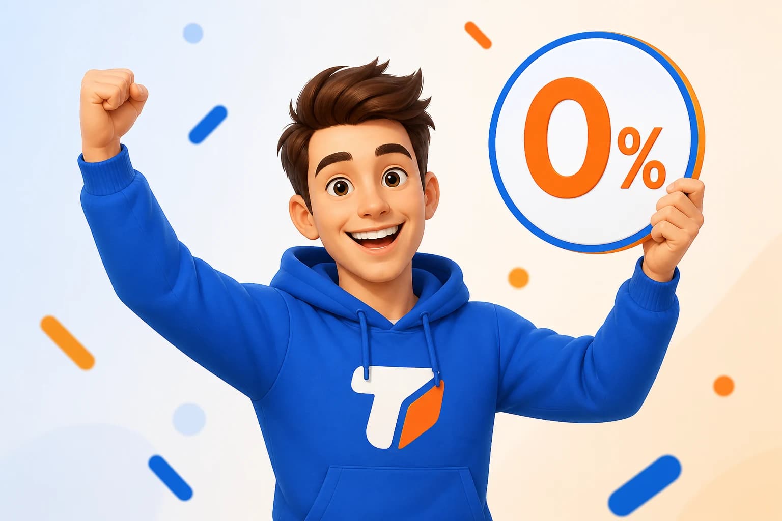 Помощник ТутЗайм радуется первому займу под 0%